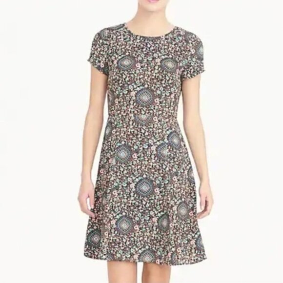 J. Crew Short Sleeve Flutter Dress 8 - Picture 2 of 11